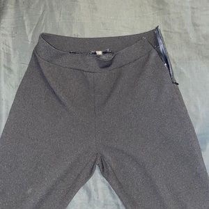 Black bellbottom pants